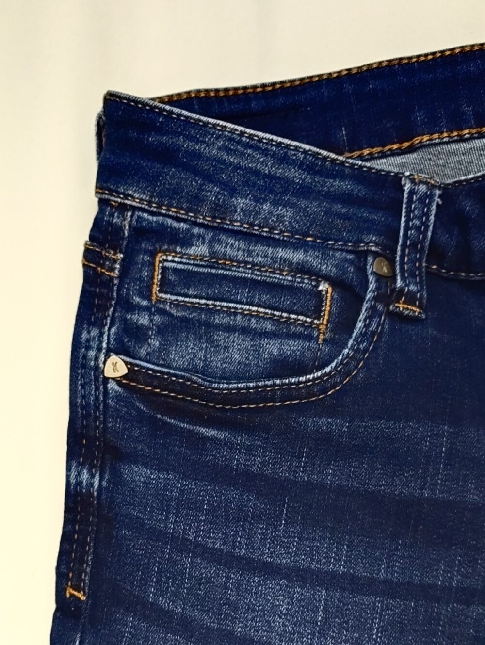 Kut from the Kloth Indigo Stretch Toothpick Skinny Jeans Women's Size 8 Short - Picture 3 of 12
